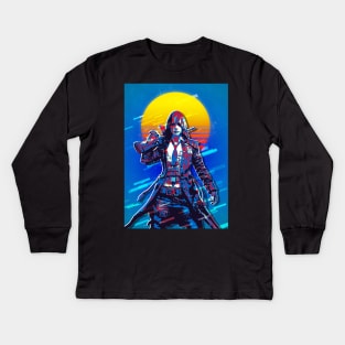 Pubg Soldier Girl Kids Long Sleeve T-Shirt